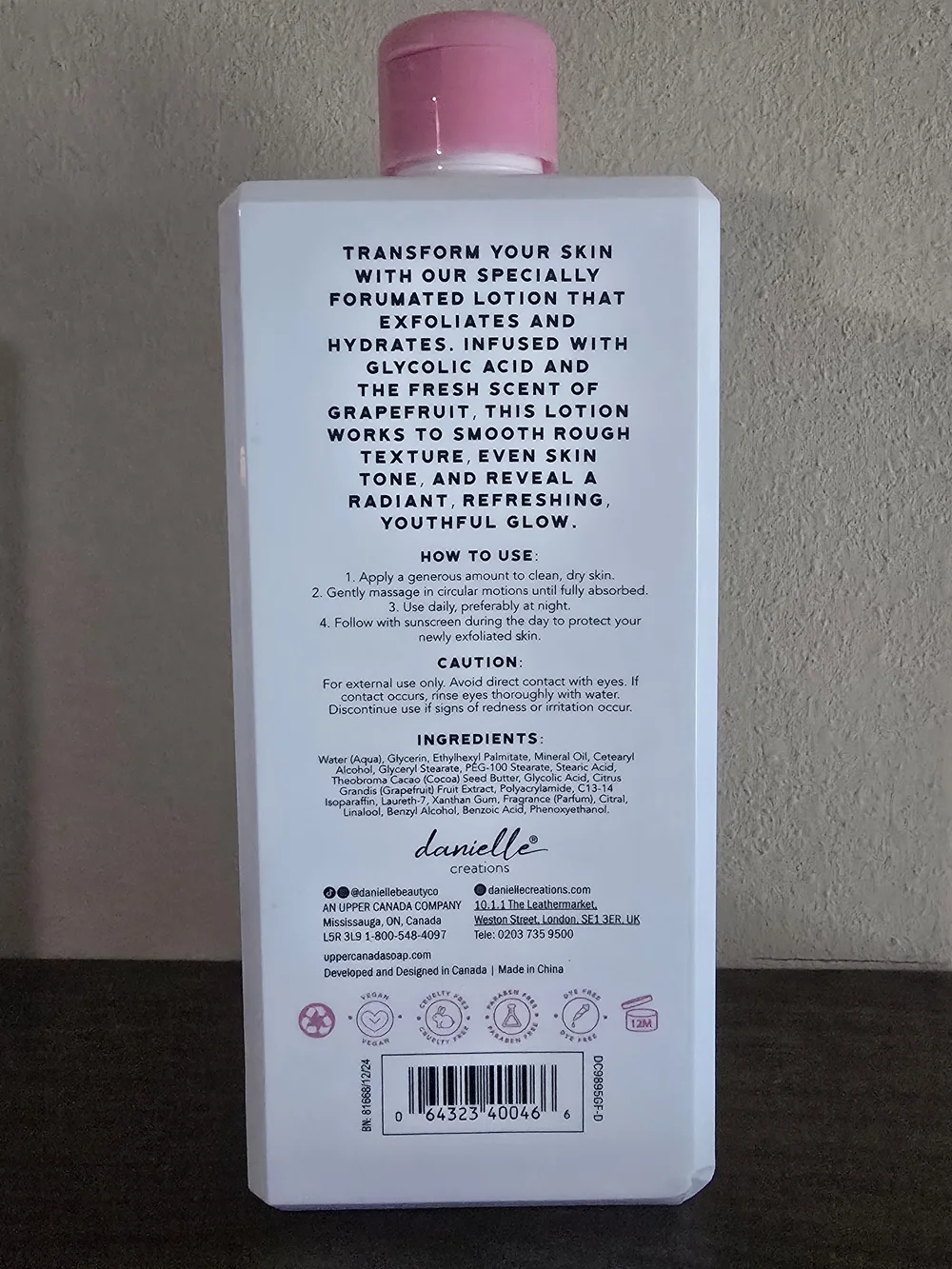 Glycolic Body Lotion - Grapefruit (Pink)